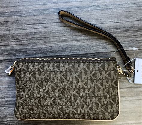 michael kors bedford double zip wallet original vs fake|michael kors wallet price.